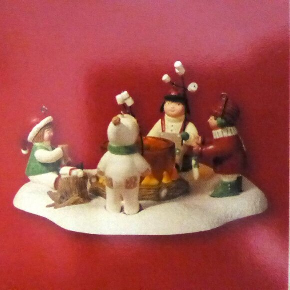 NEW 2003 HALLMARK KEEPSAKE ORNAMENT WAITING FOR SANTA TEA LIGHT CANDLEHOLDER SET - Picture 5 of 15